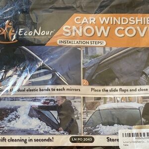 Car Windshield Snow Cover - Black
